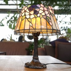 ステンドグラス テーブルランプ クレマティス商品イメージ01
