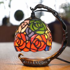 ステンドグラス テーブルランプ  バラ クレアミックス商品イメージ01