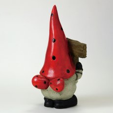 ガーデンノーム ウェルカムボードを持ったノーム レッドハット商品イメージ06