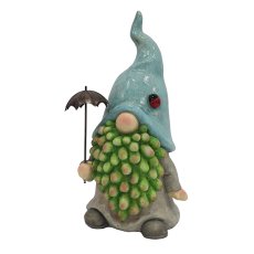 ガーデンノーム 傘を持ったノーム テントウムシハット商品イメージ01