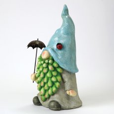 ガーデンノーム 傘を持ったノーム テントウムシハット商品イメージ04