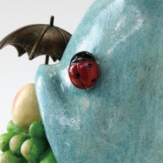 ガーデンノーム 傘を持ったノーム テントウムシハット商品イメージ09