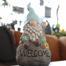 ガーデンノーム 手を振るノーム ウエルカム テントウムシハット Sサイズ商品イメージ02