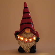 ガーデンノーム ソーラーライトフラワーガーランドとノーム レッドハット Sサイズ商品イメージ04