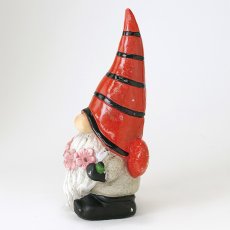 ガーデンノーム ソーラーライトフラワーガーランドとノーム レッドハット Sサイズ商品イメージ05