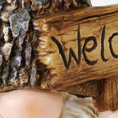 ラグドガーデン ウエルカムボードとランタンを持ったノームL商品イメージ09