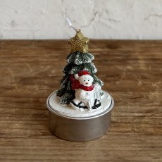 ラッピングキャンドルオーナメント スノーマン商品イメージ01