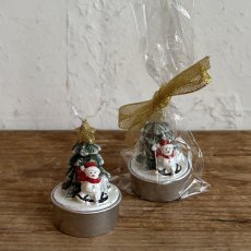 ラッピングキャンドルオーナメント スノーマン商品イメージ02