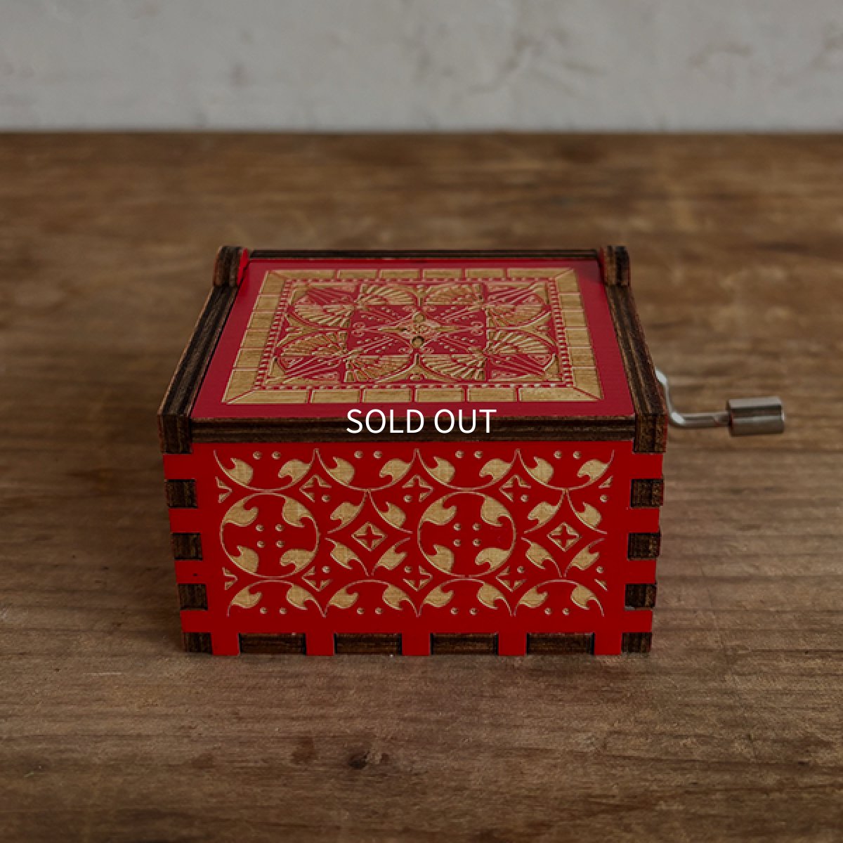 木製オルゴール 手巻き レット商品イメージ01