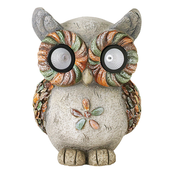 ラグドガーデン ガーデンソーラーライト フクロウ Lサイズ